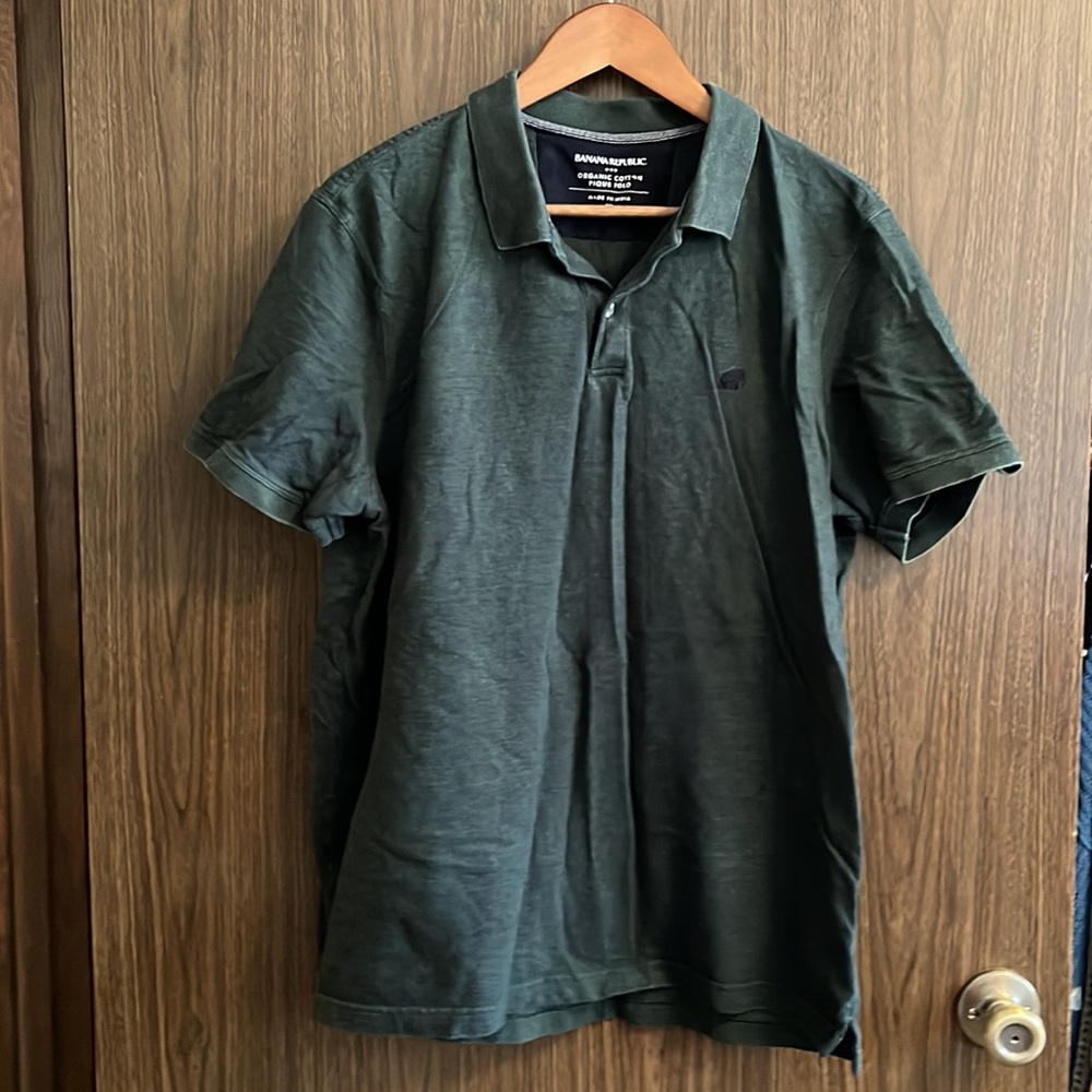Banana Republic Men’s Organic Cotton Pique Polo